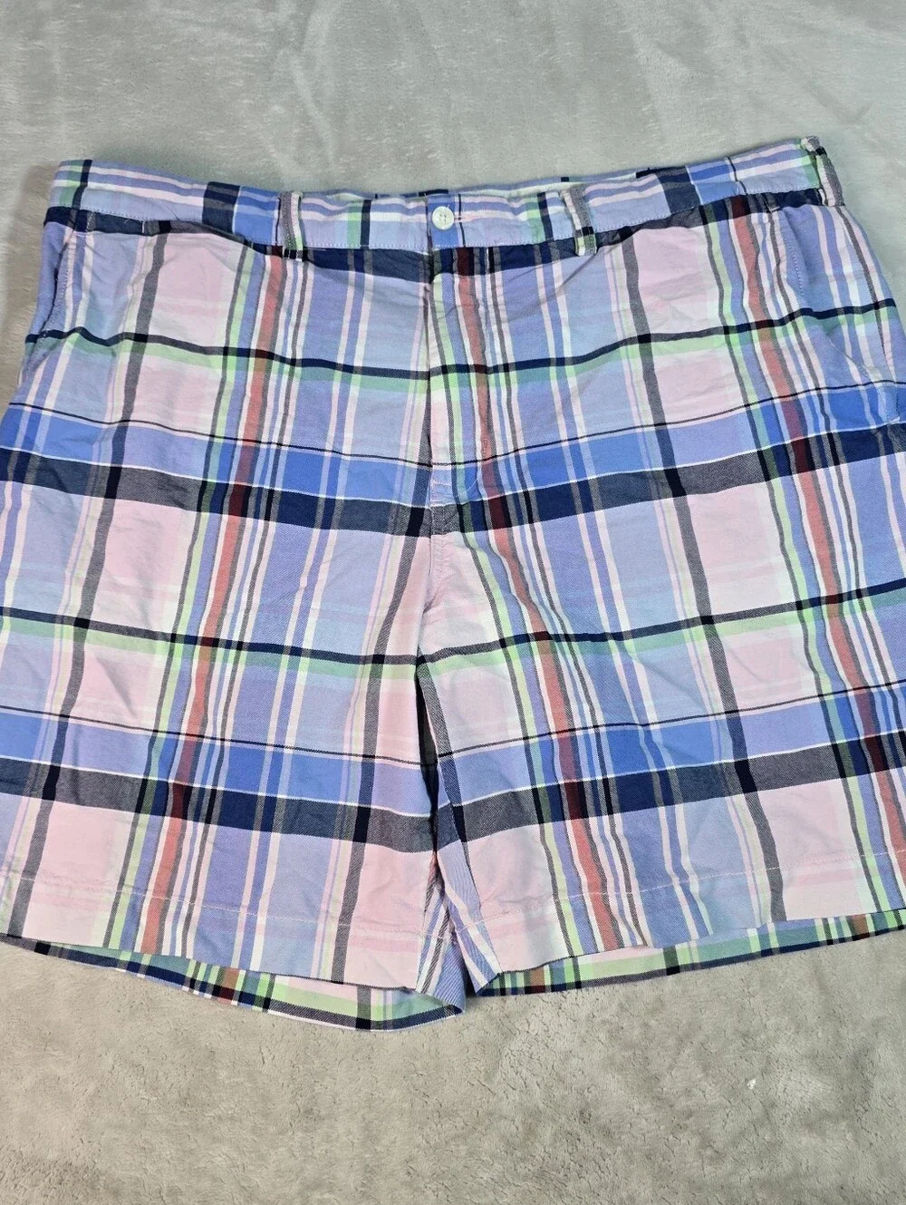 Polo Ralph Lauren Classic Plaid Shorts Mens 42 9” Inseam Colorful Preppy